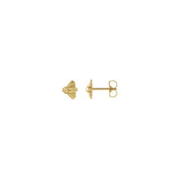 Bee Stud Earrings yellow (14K) main - Popular Jewelry - New York