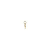 Biplane Pendant (14K) side - Popular Jewelry - New York