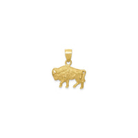 Buffalo Pendant (14K) front - Popular Jewelry - New York
