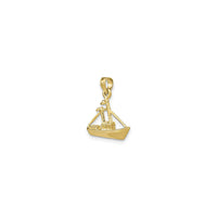 Cargo Ship with Tug Boat Pendant (14K) diagonal - Popular Jewelry - New York