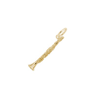 Clarinet Charm yellow (14K) main - Popular Jewelry - New York