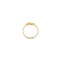 Curvy X Ring (14K) setting - Popular Jewelry - New York