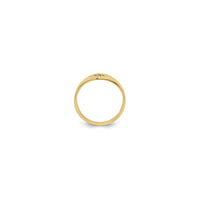 Cut-Out Cross Ring (14K) setting - Popular Jewelry - New York