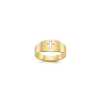 Cut-Out Cross Ring (14K) main - Popular Jewelry - New York
