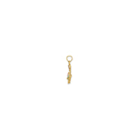 Easter Basket Pendant (14K) side - Popular Jewelry - New York