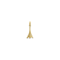 Eiffel Tower Pendant yellow (14K) reverse - Popular Jewelry - New York