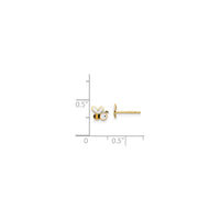 Endearing Bee Stud Earrings (14K) scale - Popular Jewelry - New York