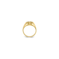 Eternal Life Cross Signet Ring (14K) setting - Popular Jewelry - New York