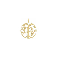 Family Tree Three Gemstone Circle Pendant yellow (14K) setting - Popular Jewelry - New York