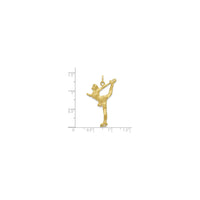 Figure Skater Pendant (10K) scale - Popular Jewelry - New York