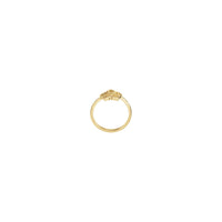 Forget Me Not Flower Ring yellow (14K) setting - Popular Jewelry - New York