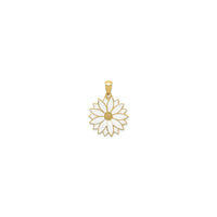 Fully Blossomed Daisy Pendant (14K) front - Popular Jewelry - New York