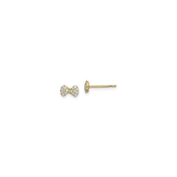 Icy Bow Stud Earrings (14K) main - Popular Jewelry - New York