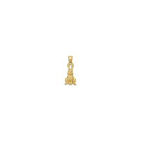 Jack Rabbit Pendant (14K) front - Popular Jewelry - New York