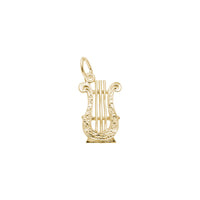Lyre Charm yellow (14K) main - Popular Jewelry - New York