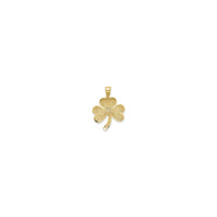 Shamrock Pendant (14K) back - Popular Jewelry - New York