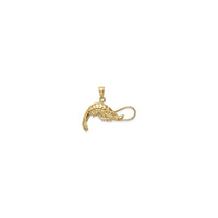 Shrimp Pendant (14K) back - Popular Jewelry - New York