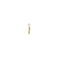 Open Mouth Tarpon Fish Pendant Small (14K) side - Popular Jewelry - New York