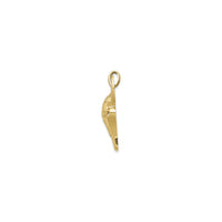 Steer Skull Pendant (14K) side - Popular Jewelry - New York