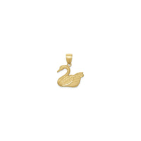 Swan Pendant (14K) front - Popular Jewelry - New York