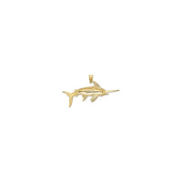Swordfish Pendant (14K) back - Popular Jewelry - New York