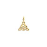 Trinity Knot Pendant (14K) front - Popular Jewelry - New York