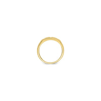Triple Cross Cutout Ring yellow (14K) setting - Popular Jewelry - New York