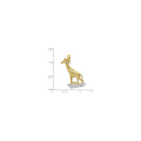 Two-Toned Giraffe Pendant (14K) scale - Popular Jewelry - New York