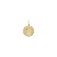 Vinyl Record Charm yellow (14K) main - Popular Jewelry - New York