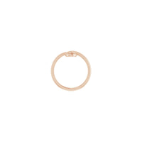 Looped Stackable Ring rose (14K) setting - Popular Jewelry - New York