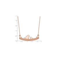 Bird Family Necklace rose (14K) scale - Popular Jewelry - New York