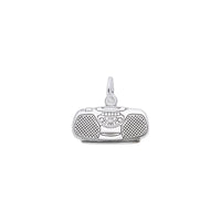 Boom Box Charm white (14K) main - Popular Jewelry - New York