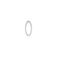 Criss-Cross Rope Ring white (14K) side - Popular Jewelry - New York