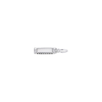 Harmonica Charm white (14K) main - Popular Jewelry - New York