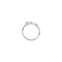Love Script Letter Ring white (14K) setting - Popular Jewelry - New York