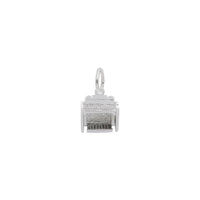 Organ Charm white (14K) main - Popular Jewelry - New York