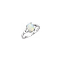 Oval Cabochon Opal Ring (14K) main - Popular Jewelry - New York