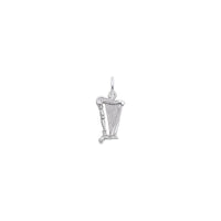 Petite Harp Charm white (14K) main - Popular Jewelry - New York