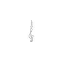Treble Clef Charm white (14K) main - Popular Jewelry - New York