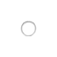 Triple Cross Cutout Ring white (14K) setting - Popular Jewelry - New York