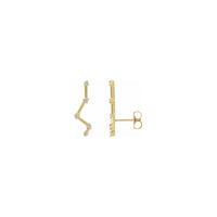 Diamond Constellation Ear Climbers yellow (14K) main - Popular Jewelry - New York