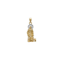 Two-Tone Saint Lazarus Pendant (14K) Popular Jewelry New York