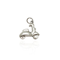 White Gold Motorbike Pendant (14K) Popular Jewelry New York