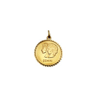 Gemini Medallion Pendant (14K) - Popular Jewelry - New York