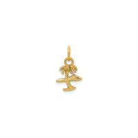 Island and Palm Tree Charm (14K)