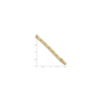 5 mm Square Nugget Bracelet (14K) scale - Popular Jewelry - New York