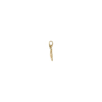 Angel Fish 3D Pendant (14K) side - Popular Jewelry - New York