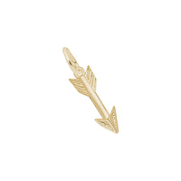 Arrow Charm yellow (14K) main - Popular Jewelry - New York
