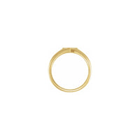 Baby Heart Signet Ring yellow (14K) setting - Popular Jewelry - New York