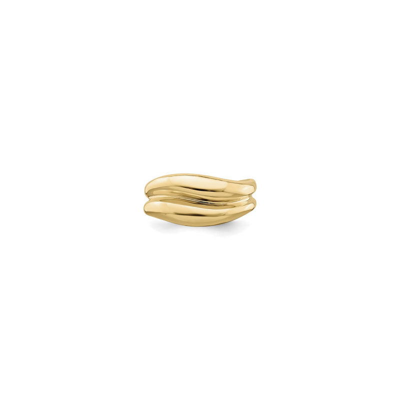 Banded Dome Ring (14K) front - Popular Jewelry - New York